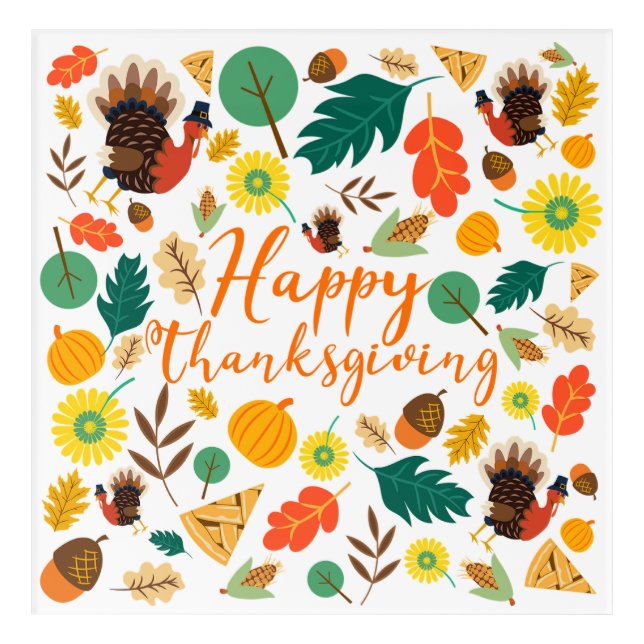 Thanksgiving Acrylic Print (Front)