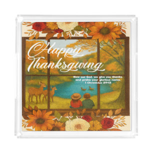 Thanksgiving Acrylic Tray