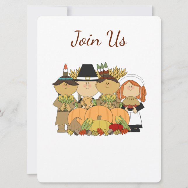 THANKSGIVING (ADORABLE) EVENT INVITATION (Front)