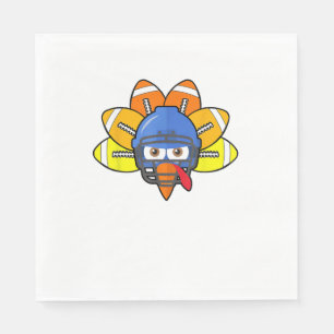 Thanksgiving American Football Youth Shirt, Turkey Napkins