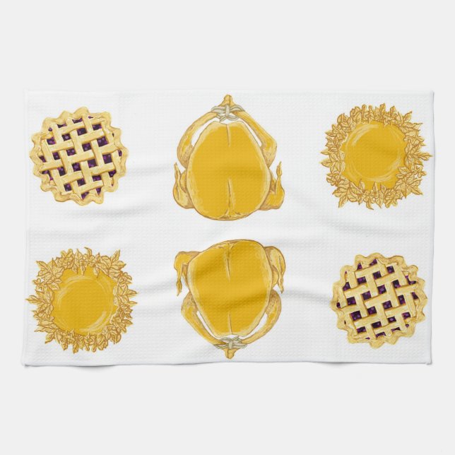 Thanksgiving American MoJo Kitchen Towel (Horizontal)