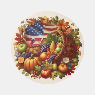 Thanksgiving/American/Turkey/Fall  Outdoor Rug
