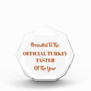 THANKSGIVING AND CHRISTMAS ACRYLIC AWARD