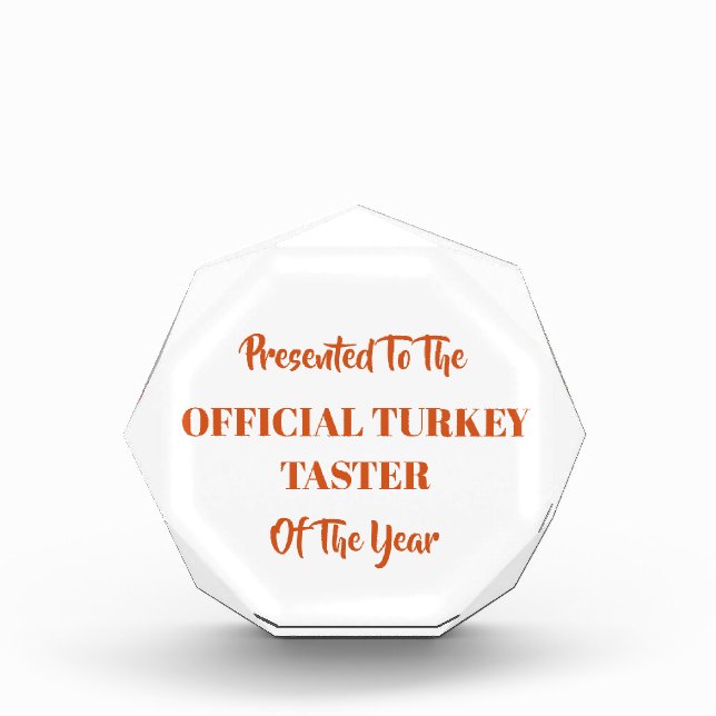 THANKSGIVING AND CHRISTMAS ACRYLIC AWARD (Front)