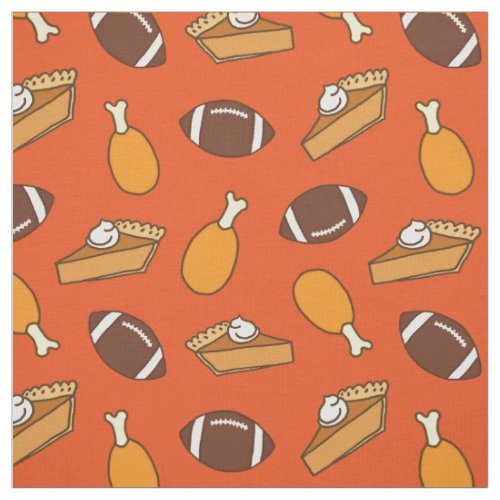 Thanksgiving and Football Fabric