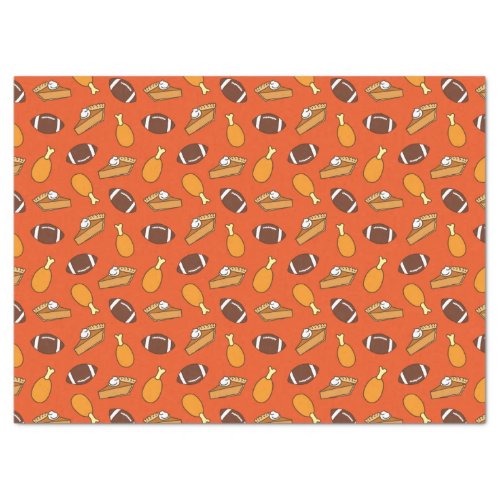 Thanksgiving and Football Pattern Tissue Paper