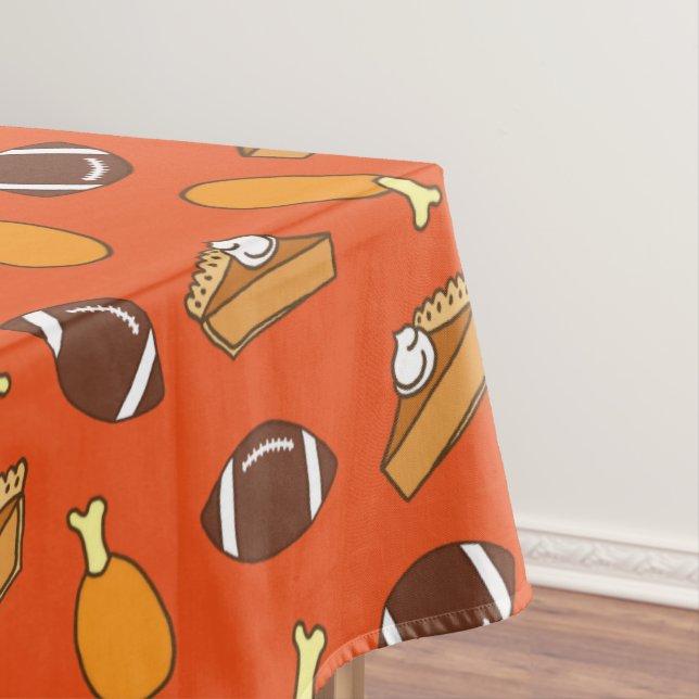 Thanksgiving and Football Tablecloth (In Situ)