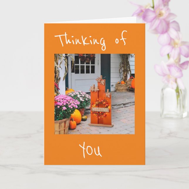 THANKSGIVING AND THINKING OF **YOU** CARD (Orchid)