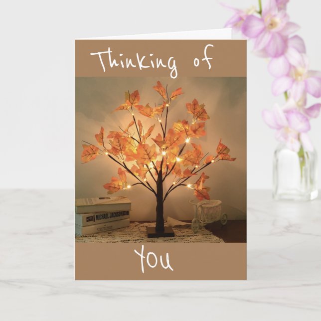THANKSGIVING AND THINKING OF **YOU** CARD (Orchid)