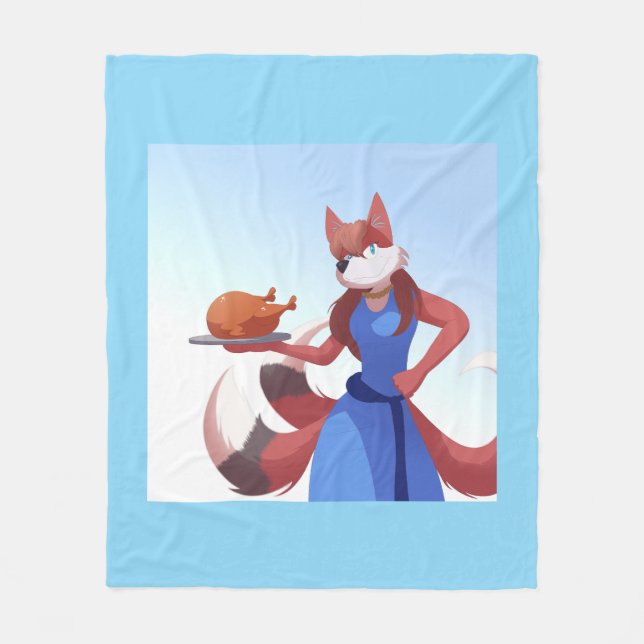 Thanksgiving Anton's Mom Fleece Blanket (Front)