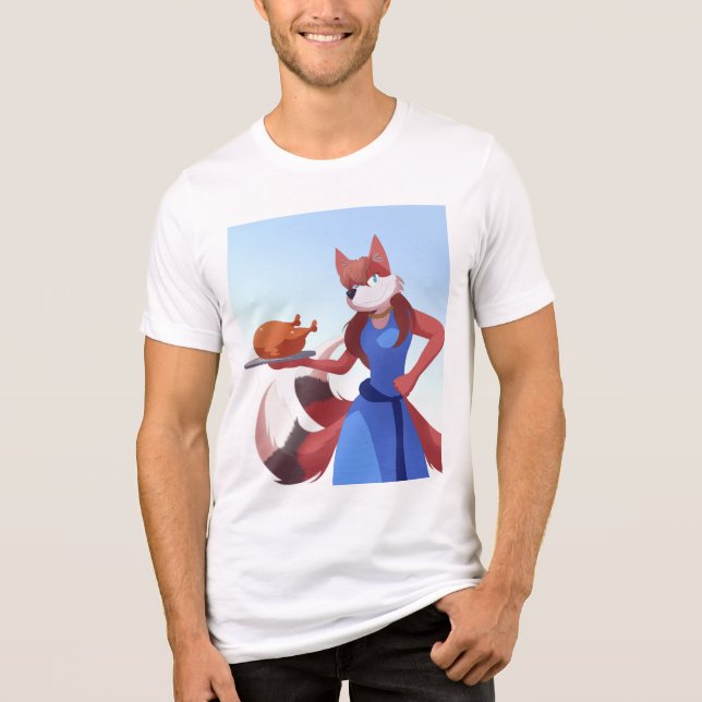 Thanksgiving Anton's Mom Tri-Blend Shirt (Front)