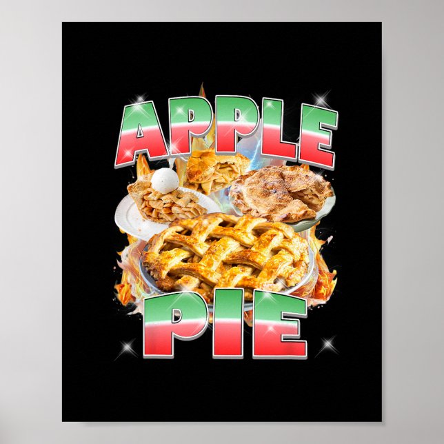Thanksgiving Apple Pie Bootleg 90's Rap Rock Vinta Poster (Front)