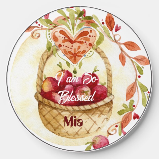 Thanksgiving Apple's Fall Gift Wireless Charger (Front)