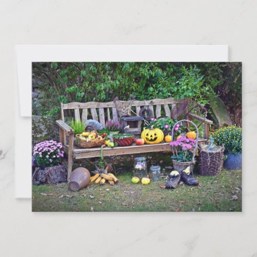 Thanksgiving at the Park Bench Holiday Card