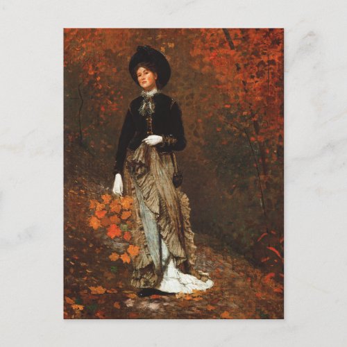 Thanksgiving Autumn Fine Art Holiday Postcard