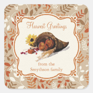 Thanksgiving Autumn Harvest Fall Foliage Sticker