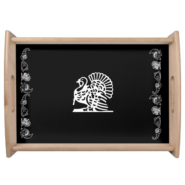 THANKSGIVING AUTUMN HARVEST  SERVING TRAY (Front)