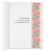 Thanksgiving Autumn Leaf Card for Grandparents (Inside (Right))