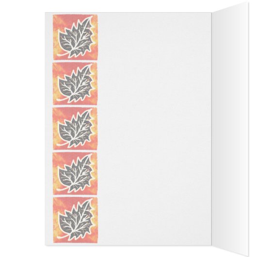 Thanksgiving Autumn Leaf Card for Partner (Inside (Left))