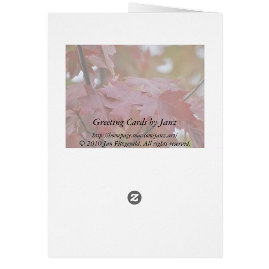 Thanksgiving ~ Autumn Leaves (Back)