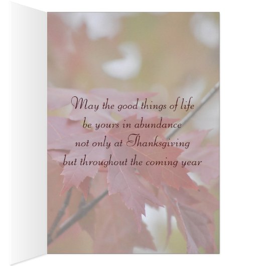 Thanksgiving ~ Autumn Leaves (Inside (Right))