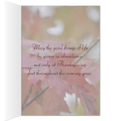 Thanksgiving ~ Autumn Leaves Cards (Inside (Right))