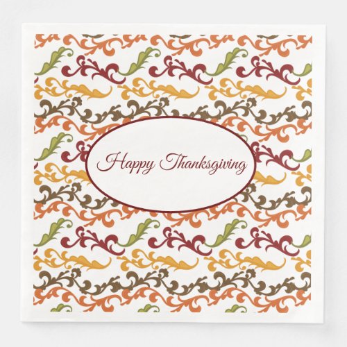 Thanksgiving Autumn Leaves Napkins