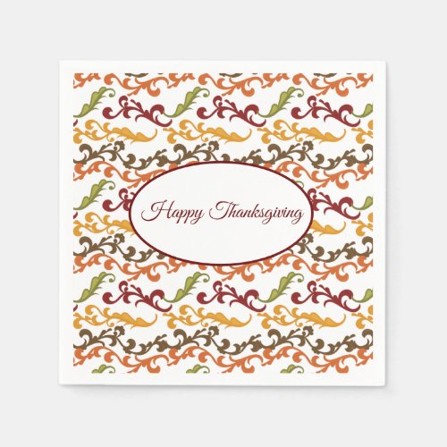 Thanksgiving Autumn Leaves Napkins