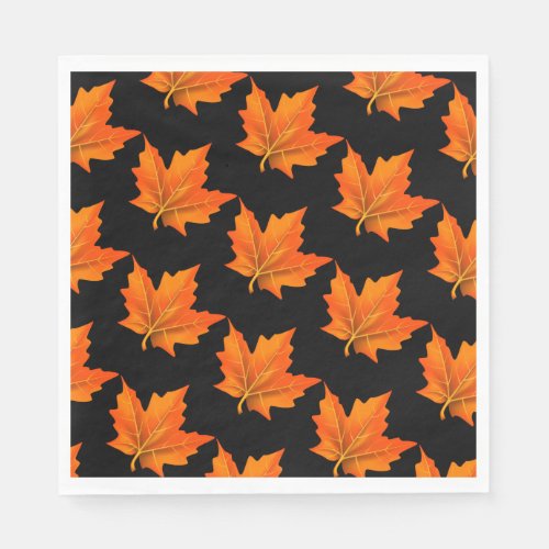 Thanksgiving Autumn Leaves Paper Napkins