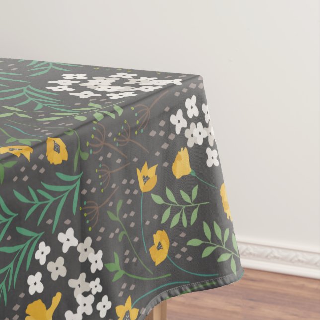 Thanksgiving Autumn Leaves Rustic Tablecloth (In Situ)