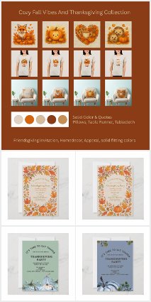 Thanksgiving & Autumn matching collection