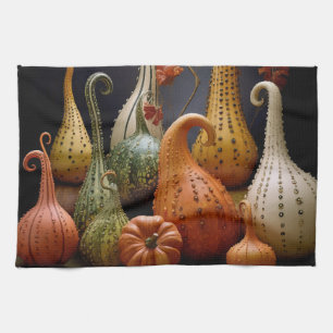 Thanksgiving Autumn Painting Kitchen Towel