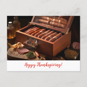 Thanksgiving Autumn Painting Postcard