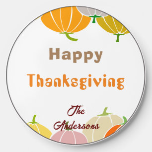 Thanksgiving Autumn Pumpkin Wireless Charger