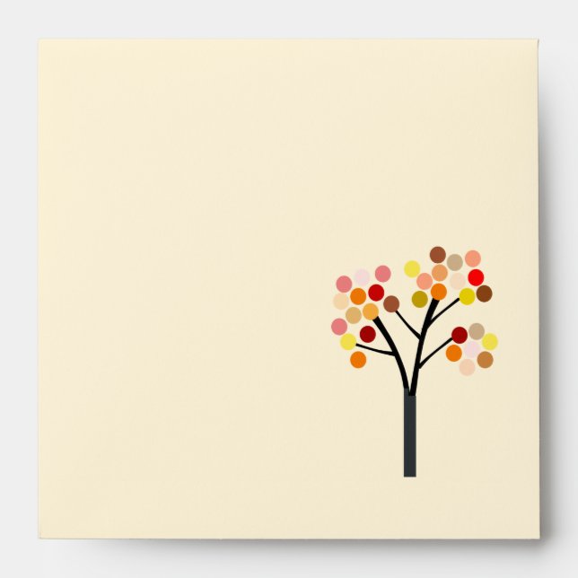Thanksgiving Autumn Tree Envelope (Front)