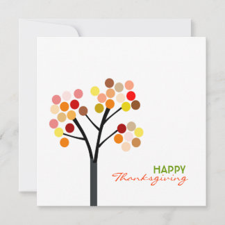 Thanksgiving Autumn Tree Invitation