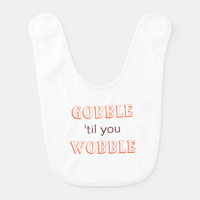 Thanksgiving Baby Bib (Front)