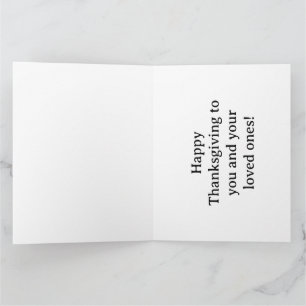 Thanksgiving Baby Turkey in Autumn Card