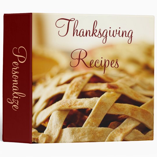 Thanksgiving Baked Pie Recipe Binder