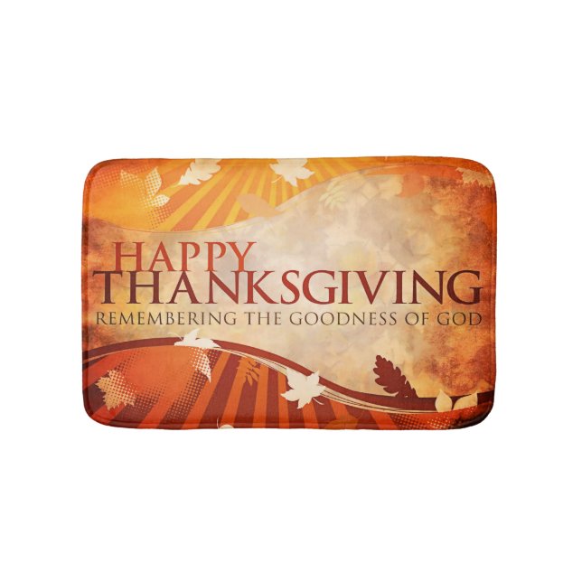 Thanksgiving Bath Mat (Front)