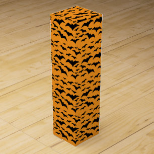 Thanksgiving Bats Wine Box