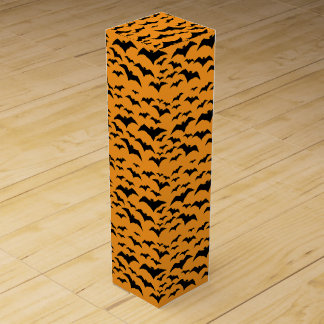 Thanksgiving Bats Wine Box