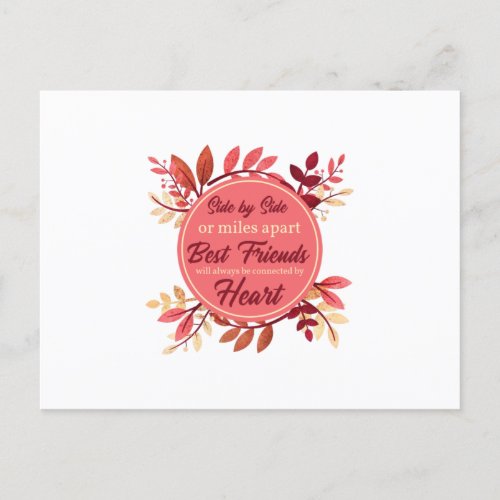Thanksgiving Best Friend Fall Outfit Women Side By Postcard