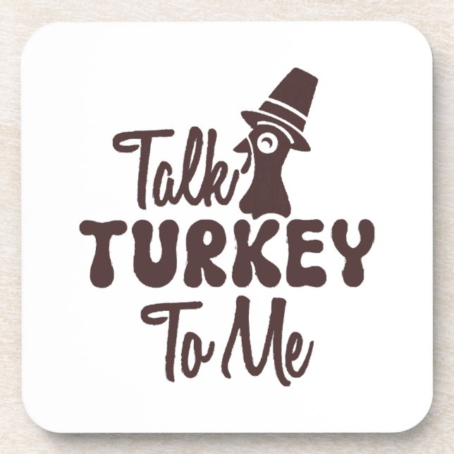 Thanksgiving  beverage coaster (Front)