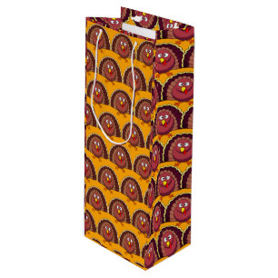 Thanksgiving Bird Wine Gift Bag