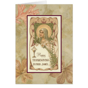 Thanksgiving Blessed Virgin Mary Priest Cards