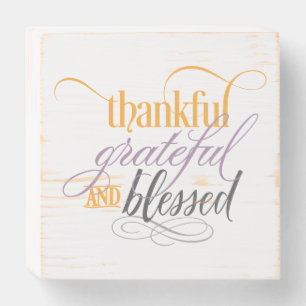 Thanksgiving Blessed Wooden Box Art