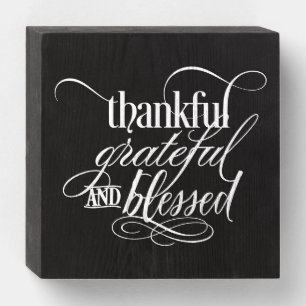 Thanksgiving Blessed Wooden Box Art