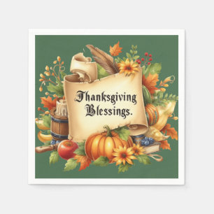 Thanksgiving Blessing Napkins