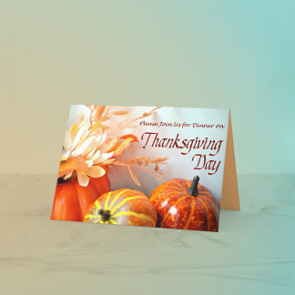 Thanksgiving Blessings Dinner Invitation